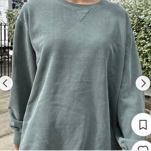 Dark Green Brandy Melville Sweatshirt